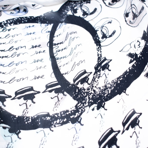 Chanel CC Motif Silk Scarf - Picture 2 of 5